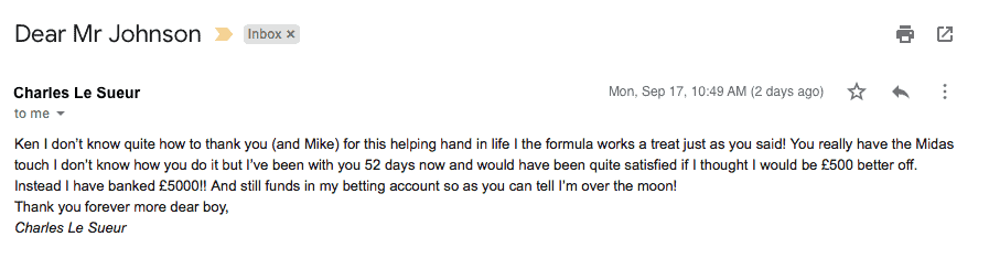 VIP Racing Profits testimonial desktop 5